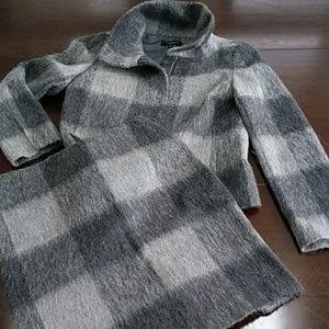 Talbot's Grey Plaid Woman's Skirt Suit Size 4/6
